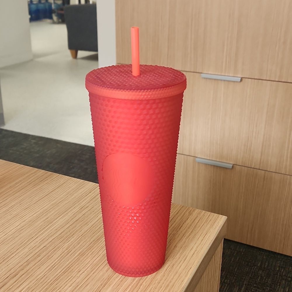 Starbucks 2021 Matte Red Valentine's Day Studded Tumbler 24oz Venti NWT